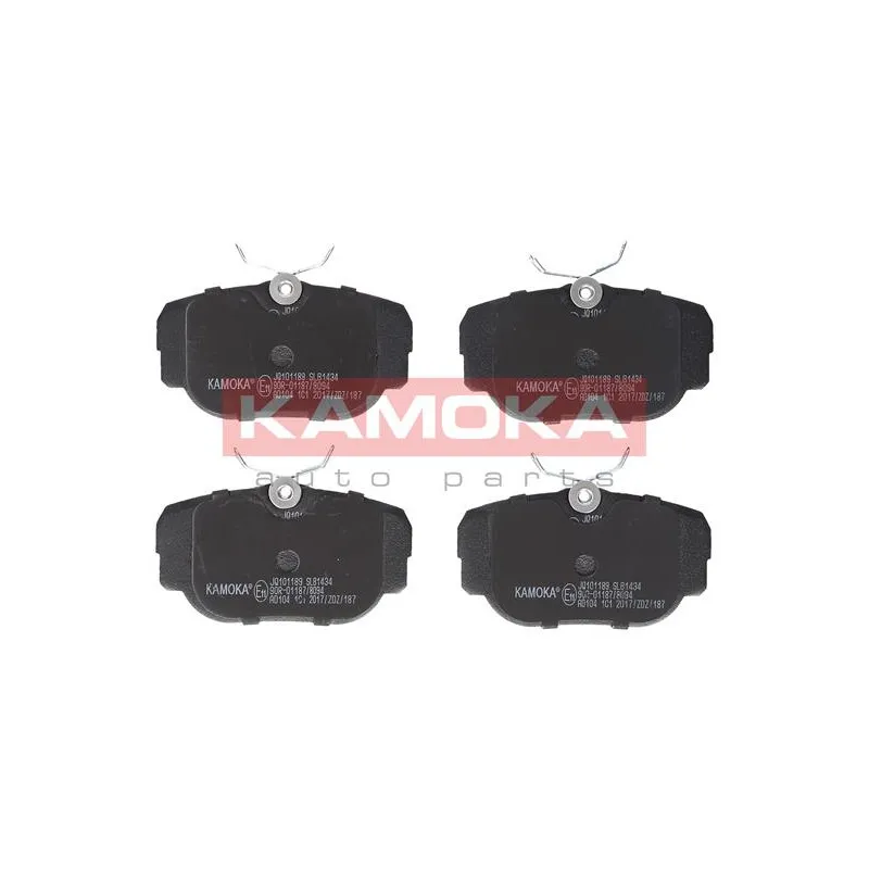 Jeu de 4 plaquettes de frein arrière KAMOKA JQ101189