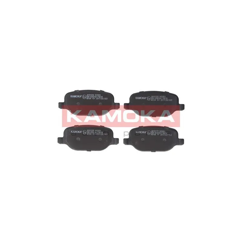 Jeu de 4 plaquettes de frein arrière KAMOKA JQ101203