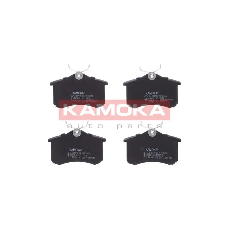 Jeu de 4 plaquettes de frein arrière KAMOKA JQ1012166