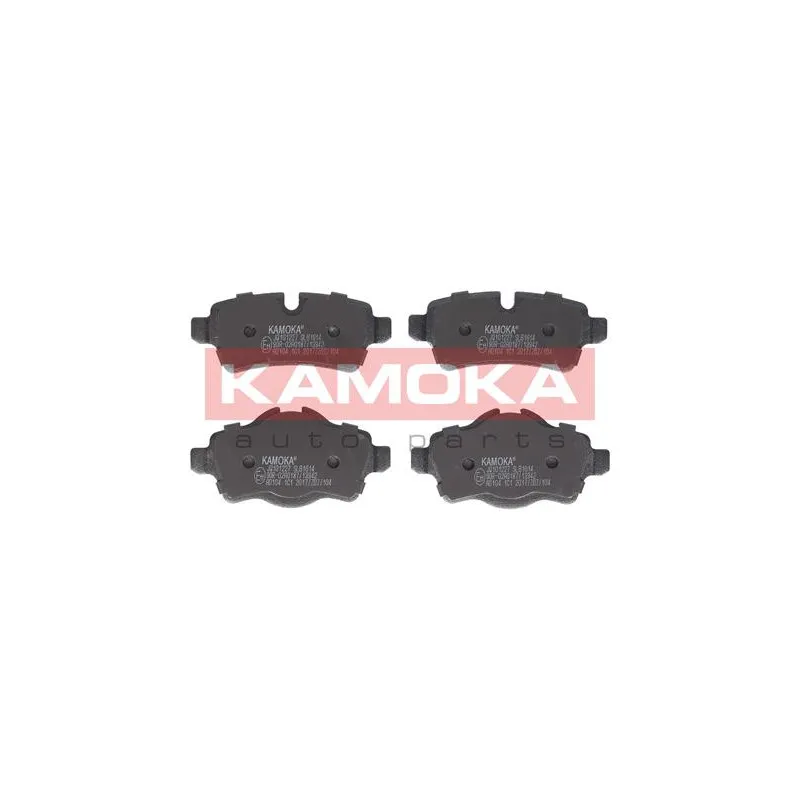 Jeu de 4 plaquettes de frein arrière KAMOKA JQ101227