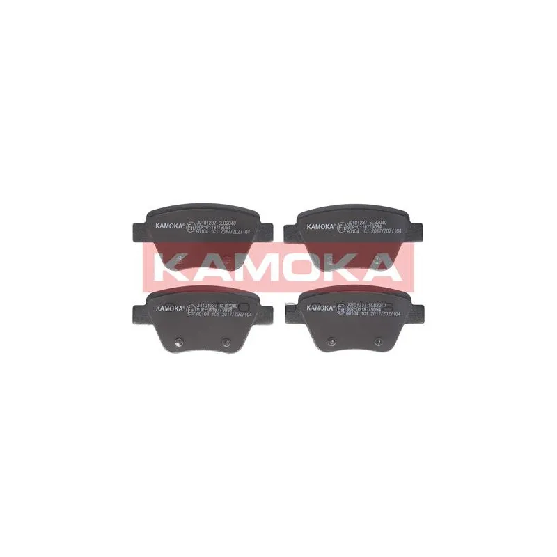 Jeu de 4 plaquettes de frein arrière KAMOKA JQ101237