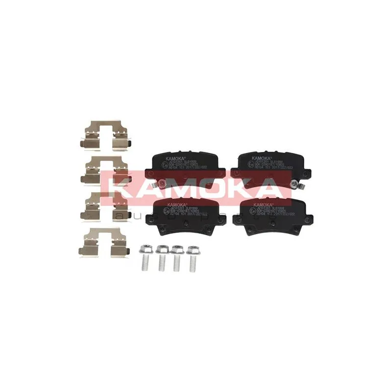 Jeu de 4 plaquettes de frein arrière KAMOKA JQ101261