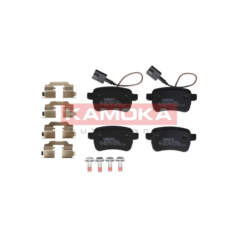 Jeu de 4 plaquettes de frein arrière KAMOKA JQ101282