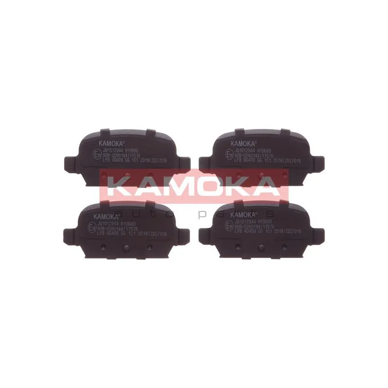 Jeu de 4 plaquettes de frein arrière KAMOKA JQ1012944