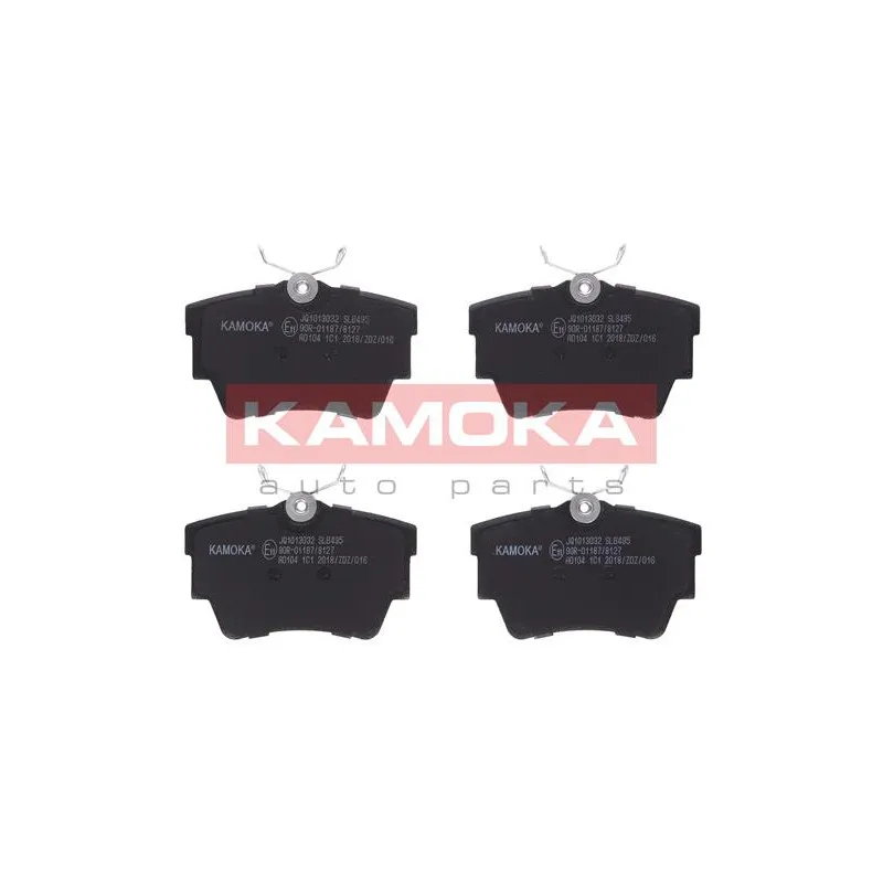 Jeu de 4 plaquettes de frein arrière KAMOKA JQ1013032