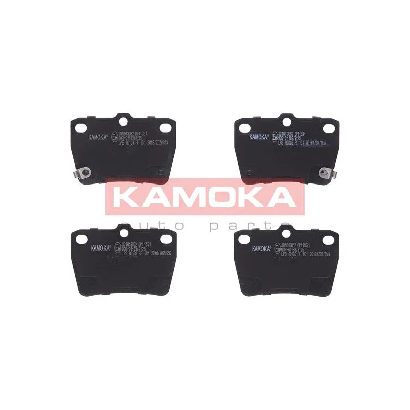 Jeu de 4 plaquettes de frein arrière KAMOKA JQ1013062