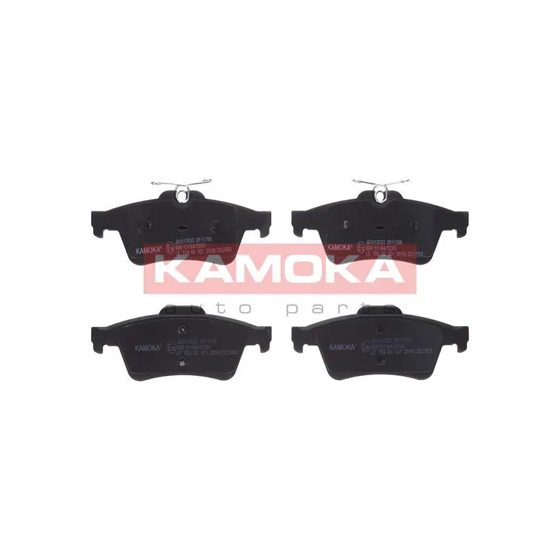 Jeu de 4 plaquettes de frein arrière KAMOKA JQ1013532