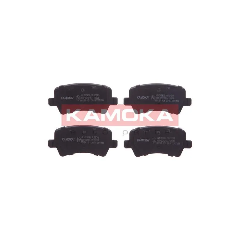 Jeu de 4 plaquettes de frein arrière KAMOKA JQ1013836