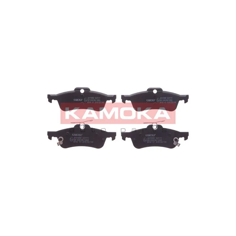 Jeu de 4 plaquettes de frein arrière KAMOKA JQ1018082