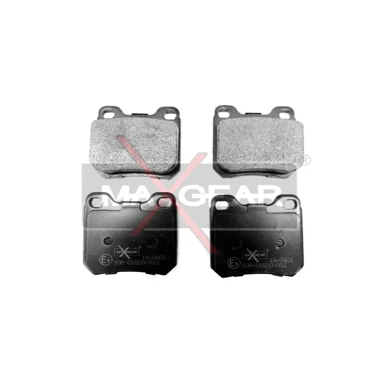 Jeu de 4 plaquettes de frein arrière MAXGEAR 19-0401