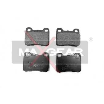Jeu de 4 plaquettes de frein arrière MAXGEAR 19-0402