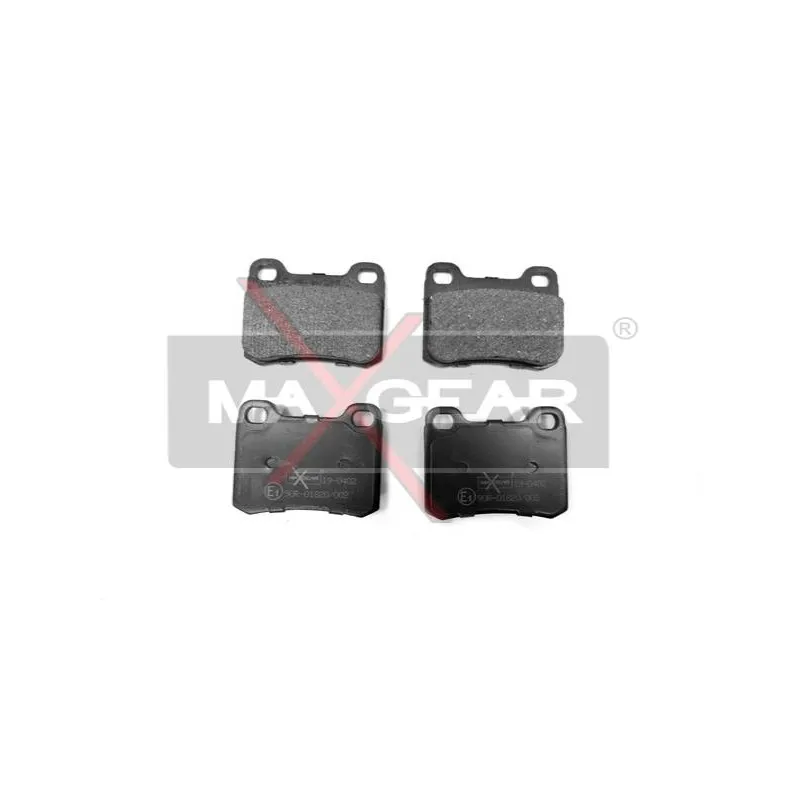 Jeu de 4 plaquettes de frein arrière MAXGEAR 19-0402