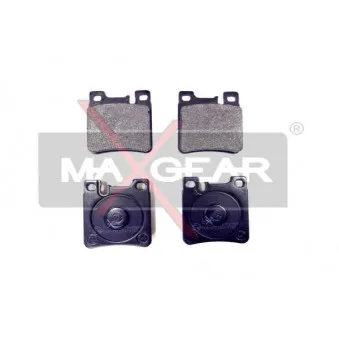 Jeu de 4 plaquettes de frein arrière MAXGEAR 19-0404