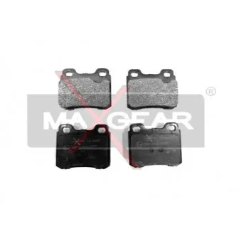 Jeu de 4 plaquettes de frein arrière MAXGEAR 19-0405