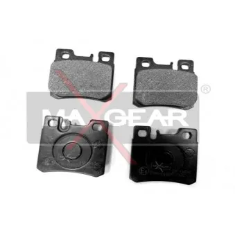 Jeu de 4 plaquettes de frein arrière MAXGEAR 19-0406