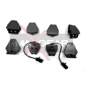 Jeu de 4 plaquettes de frein avant MAXGEAR 19-0407