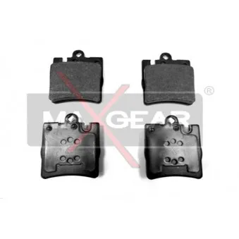 Jeu de 4 plaquettes de frein arrière MAXGEAR 19-0410