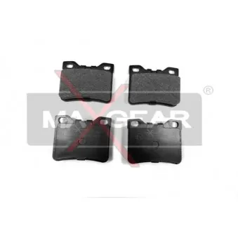 Jeu de 4 plaquettes de frein arrière MAXGEAR 19-0413