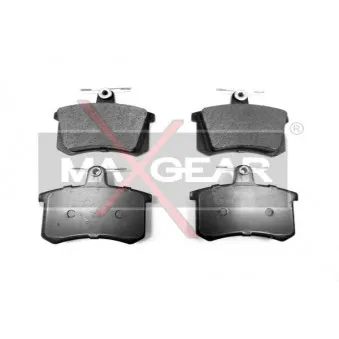 Jeu de 4 plaquettes de frein arrière MAXGEAR 19-0424