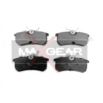Jeu de 4 plaquettes de frein arrière MAXGEAR 19-0425
