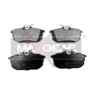 Jeu de 4 plaquettes de frein arrière MAXGEAR 19-0427