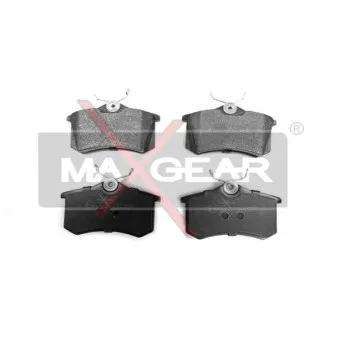 Jeu de 4 plaquettes de frein arrière MAXGEAR 19-0428