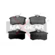 Jeu de 4 plaquettes de frein arrière MAXGEAR 19-0429 - Visuel 2