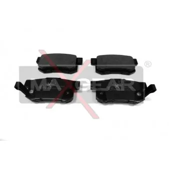 Jeu de 4 plaquettes de frein arrière MAXGEAR 19-0432