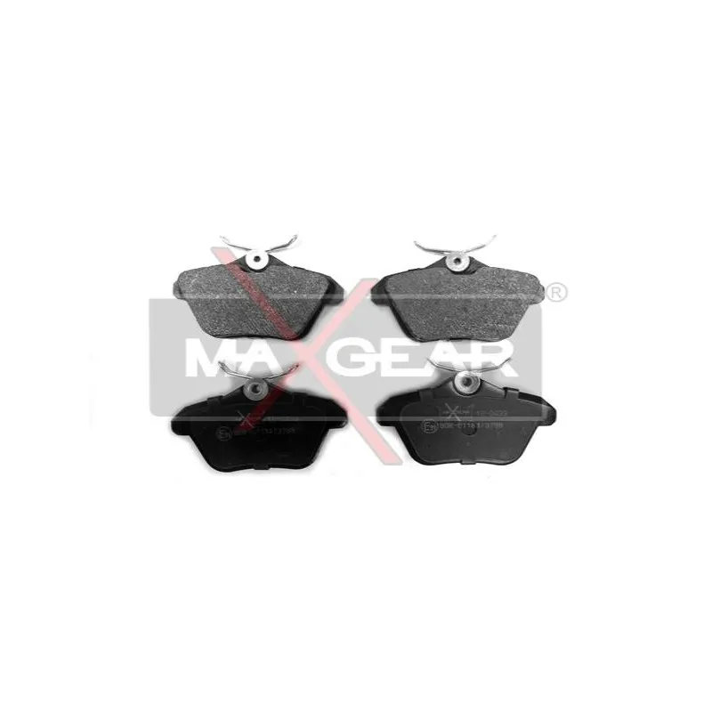 Jeu de 4 plaquettes de frein arrière MAXGEAR 19-0433