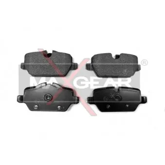 Jeu de 4 plaquettes de frein arrière MAXGEAR 19-0448