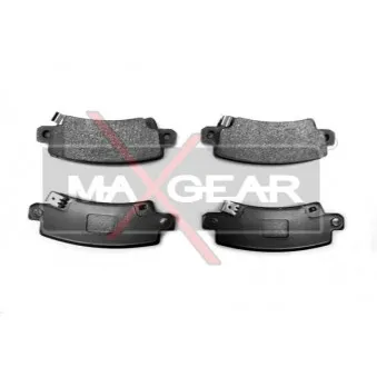 Jeu de 4 plaquettes de frein arrière MAXGEAR 19-0449