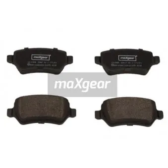 Jeu de 4 plaquettes de frein arrière MAXGEAR 19-0450