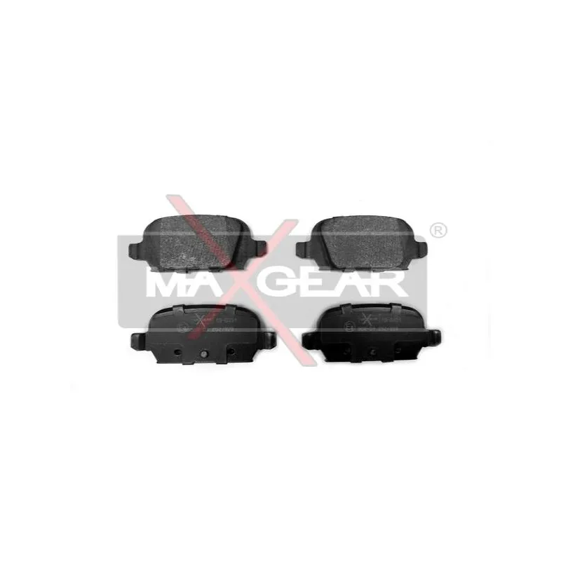 Jeu de 4 plaquettes de frein arrière MAXGEAR 19-0451