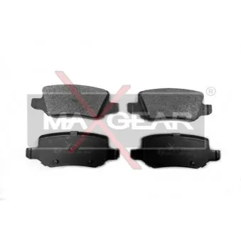 Jeu de 4 plaquettes de frein arrière MAXGEAR 19-0452