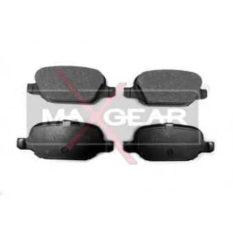 Jeu de 4 plaquettes de frein arrière MAXGEAR 19-0453