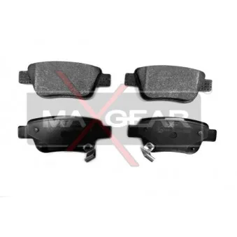 Jeu de 4 plaquettes de frein arrière MAXGEAR 19-0462