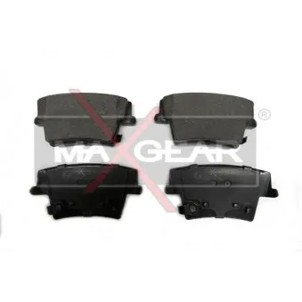 Jeu de 4 plaquettes de frein arrière MAXGEAR 19-0464