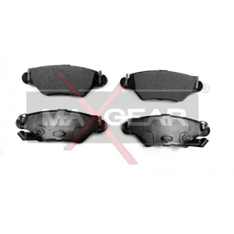 Jeu de 4 plaquettes de frein arrière MAXGEAR 19-0468