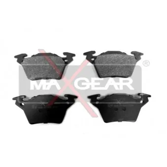 Jeu de 4 plaquettes de frein arrière MAXGEAR 19-0469