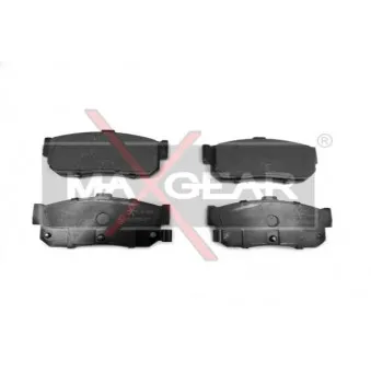 Jeu de 4 plaquettes de frein arrière MAXGEAR 19-0474