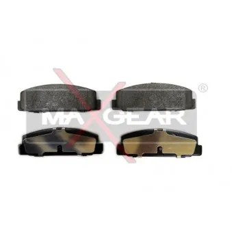 Jeu de 4 plaquettes de frein arrière MAXGEAR 19-0477