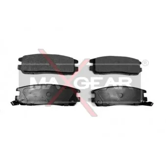 Jeu de 4 plaquettes de frein arrière MAXGEAR 19-0483