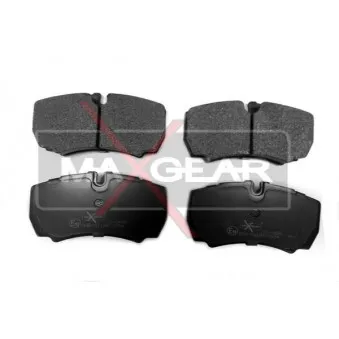 Jeu de 4 plaquettes de frein arrière MAXGEAR 19-0486