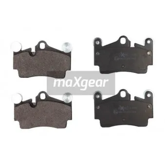 Jeu de 4 plaquettes de frein arrière MAXGEAR 19-0488