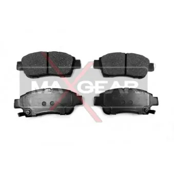 Jeu de 4 plaquettes de frein avant MAXGEAR 19-0489