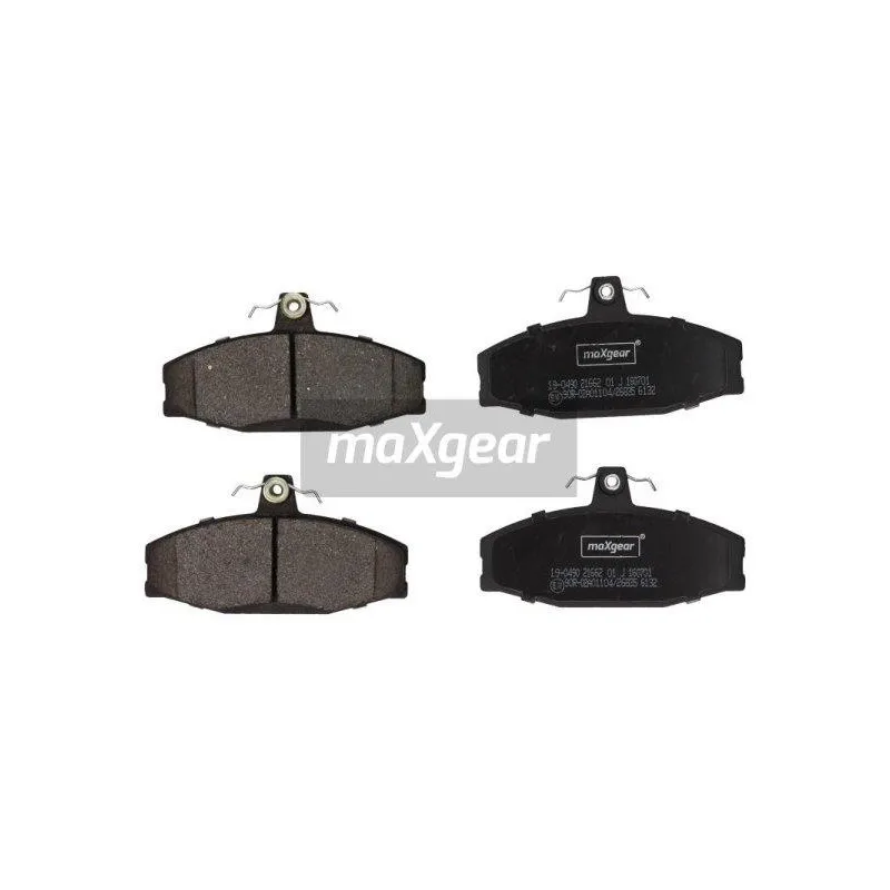 Jeu de 4 plaquettes de frein avant MAXGEAR 19-0490