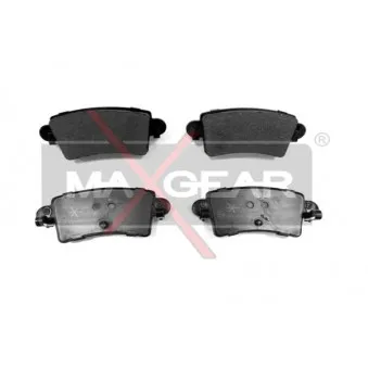 Jeu de 4 plaquettes de frein arrière MAXGEAR 19-0494