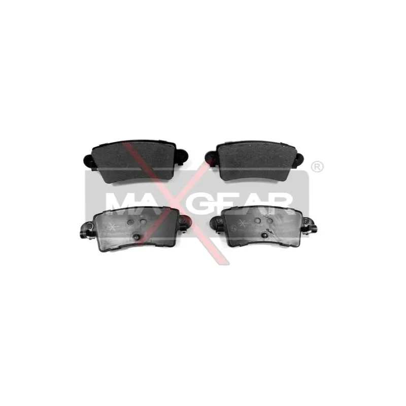 Jeu de 4 plaquettes de frein arrière MAXGEAR 19-0494
