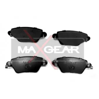 Jeu de 4 plaquettes de frein arrière MAXGEAR 19-0495