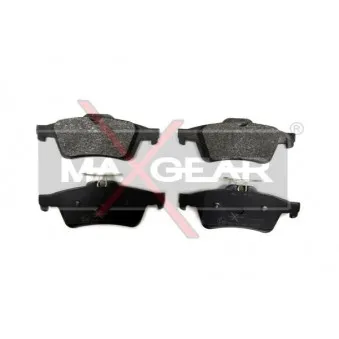 Jeu de 4 plaquettes de frein arrière MAXGEAR 19-0523